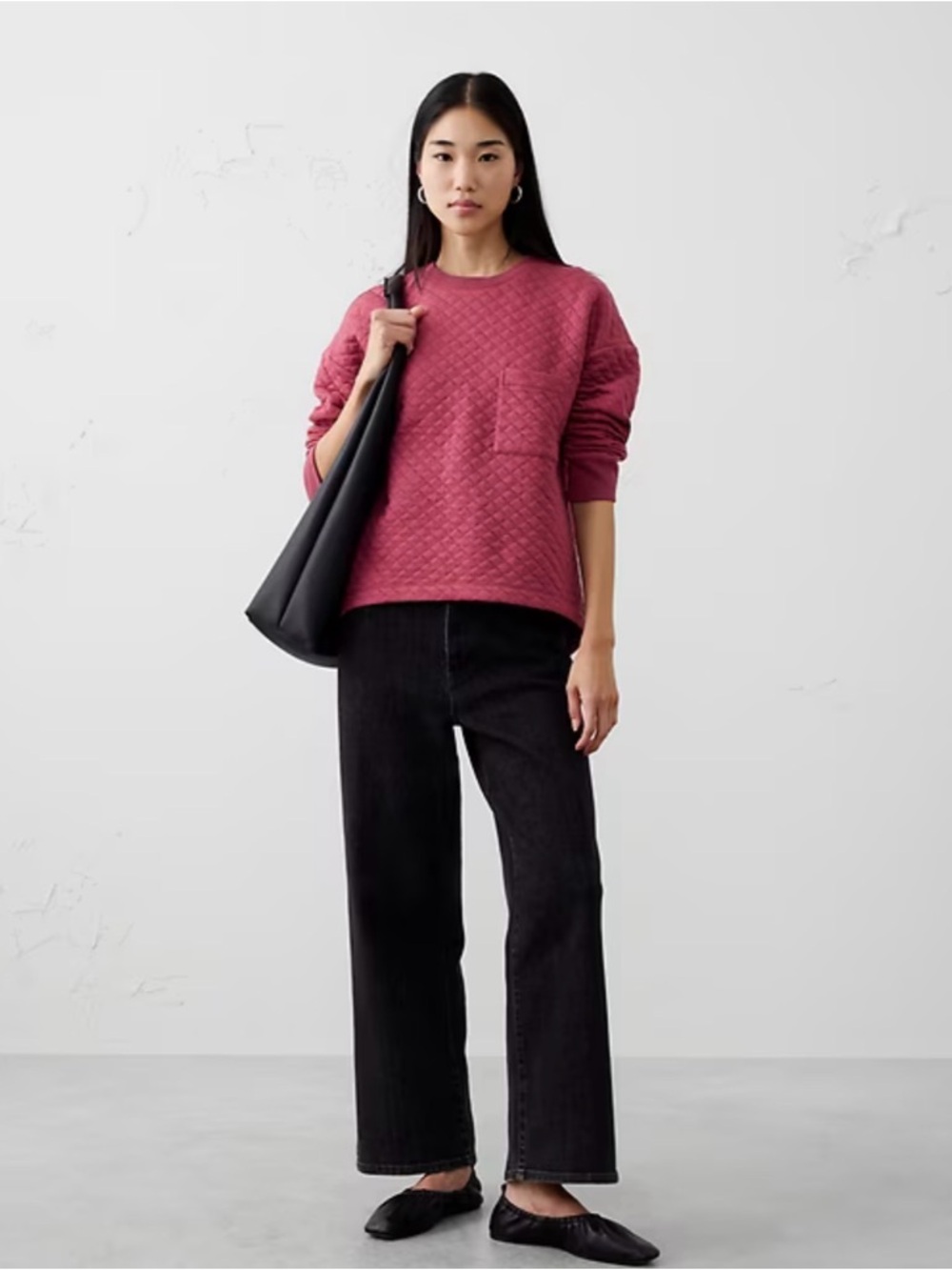 Banana Republic - QUILTED SWEATSHIRT - Small - Picture 3 of 9